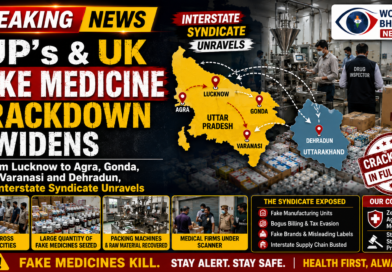 UP’s Fake Medicine Crackdown Widens — From Lucknow to Agra, Gonda, Varanasi and Dehradun, an Interstate Syndicate Unravels